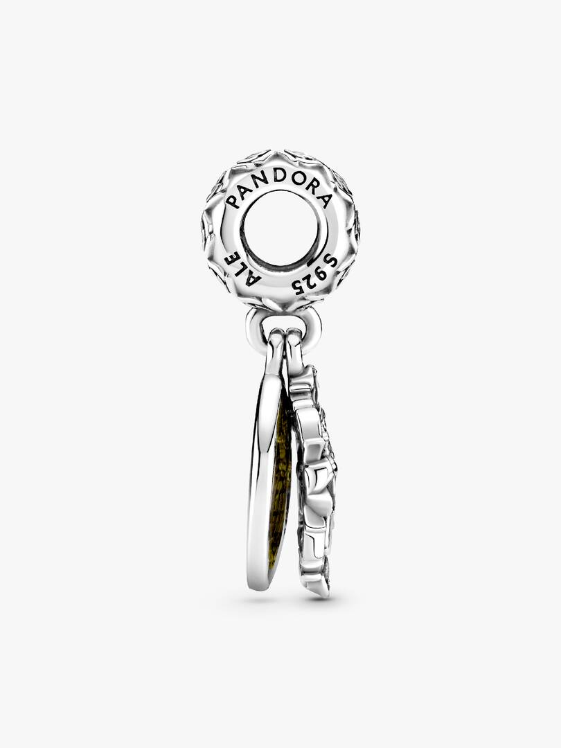 Disney Beauty and the Beast Dancing Dangle Charm Sterling silver