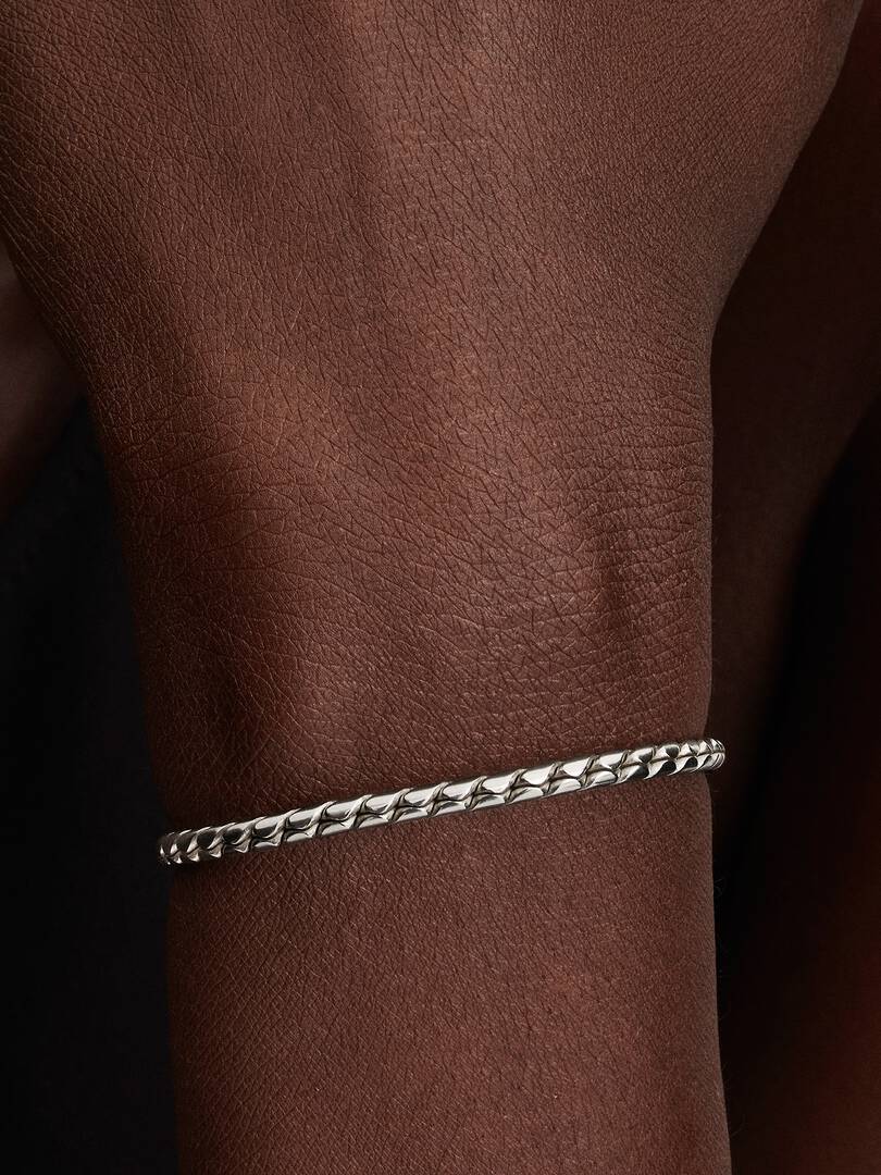 Round Clasp Wing Chain Bracelet Sterling silver