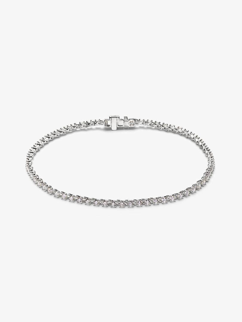 Pandora Era Lab-grown Diamond Tennis Bracelet 1.40 ct TW, 14k white gold