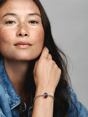 FINAL SALE - Game of Thrones Ice & Fire Dragons Dual Murano Glass Charm Sterling silver