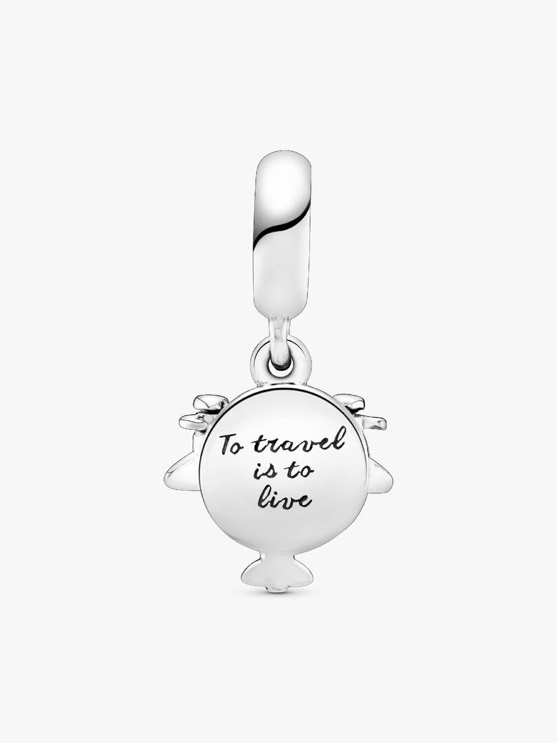 FINAL SALE - Propeller Plane Dangle Charm Sterling silver