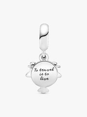FINAL SALE - Propeller Plane Dangle Charm Sterling silver