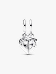 Splittable Mother & Daughter Dangle Charm Sterling silver