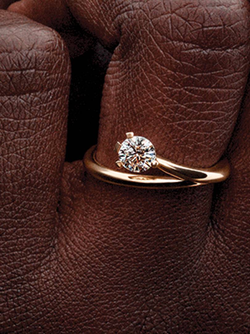 FINAL SALE - Pandora Nova 14k Gold Lab-grown Diamond Asymmetric Ring 0.50 ct TW, 14k gold