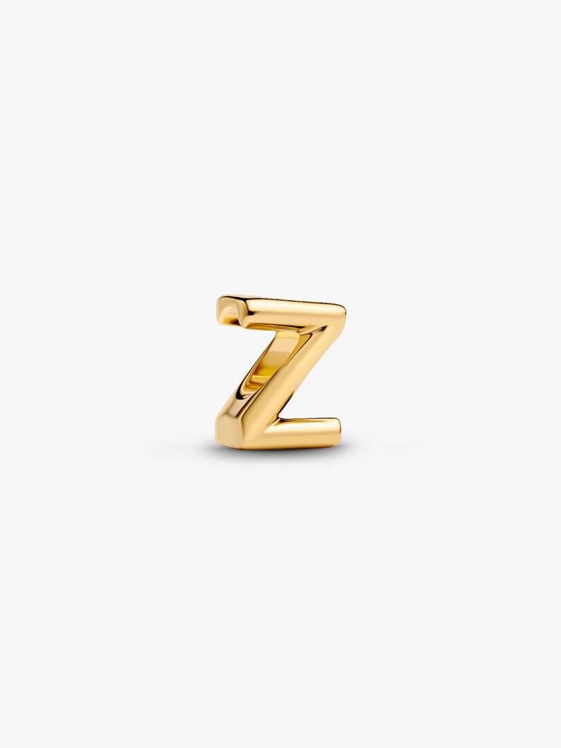 Letter Z Alphabet Charm 14k gold plating