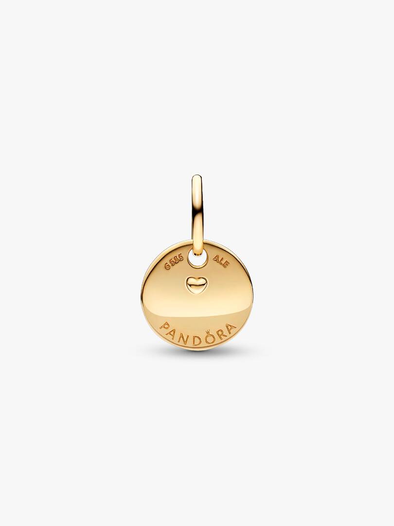 FINAL SALE - Peace, Love & Luck Dangle Charm 14k gold