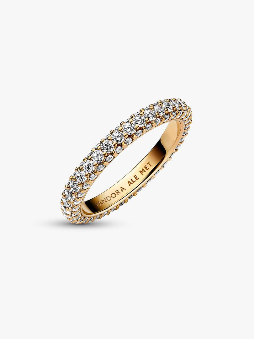 Pandora Timeless Pavé Single-row Ring 14k gold plating