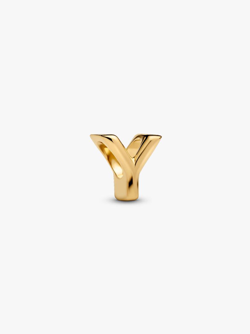 Letter Y Alphabet Charm 14k gold plating
