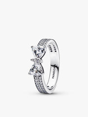 Sparkling Bow Ring Set 2 Quantity