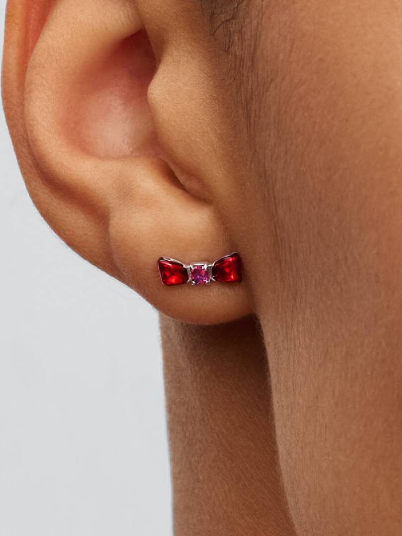 Disney Snow White Bow Stud Earrings Sterling silver
