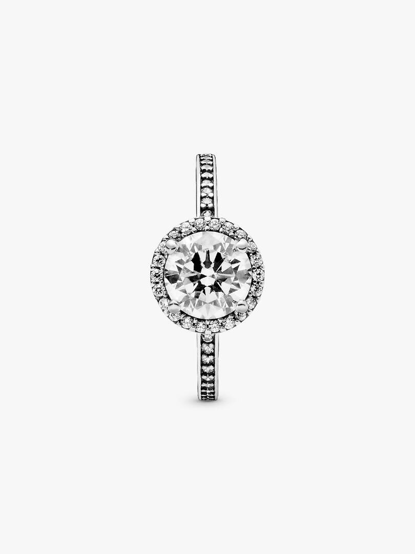 Round Sparkle Ring Sterling silver