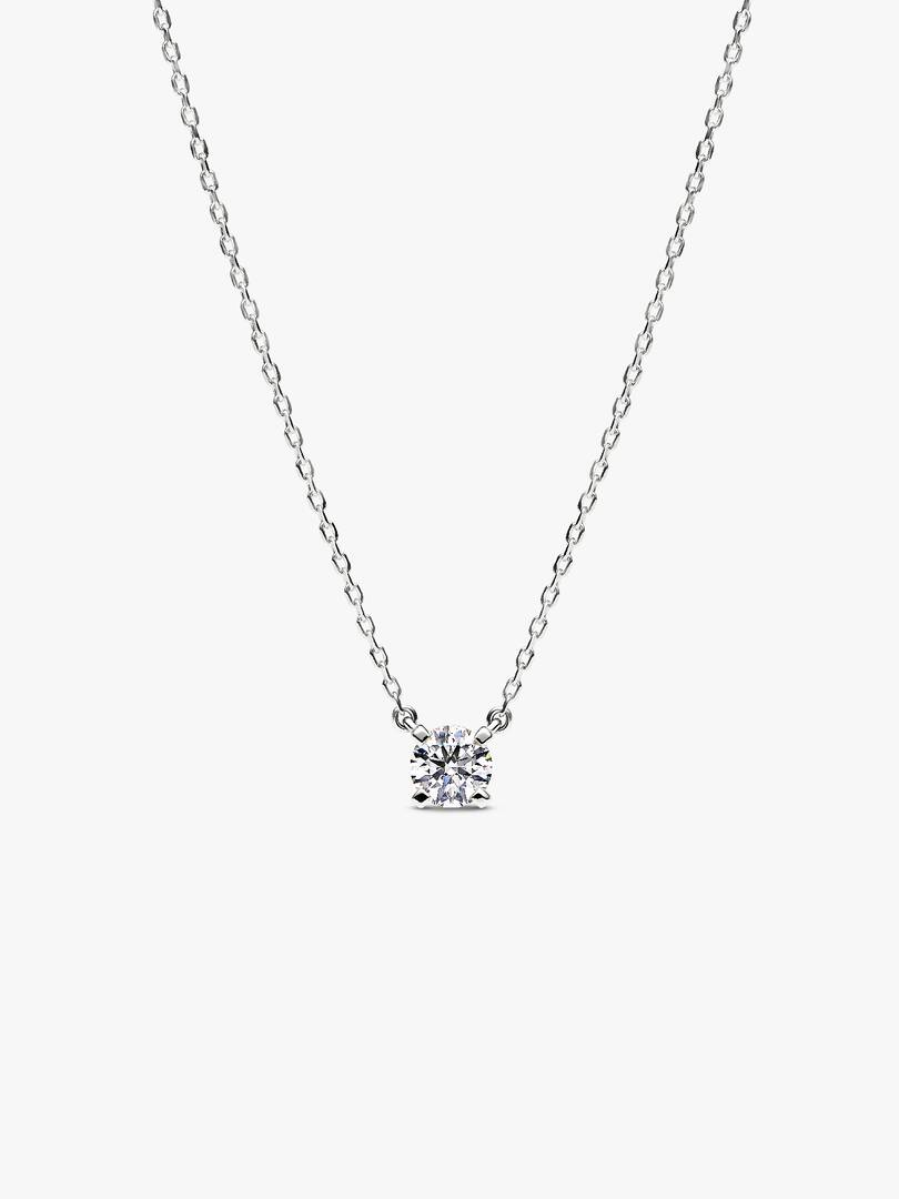 Pandora Era Lab-Grown Diamond Pendant Necklace 0.50 ct TW, 14k white gold