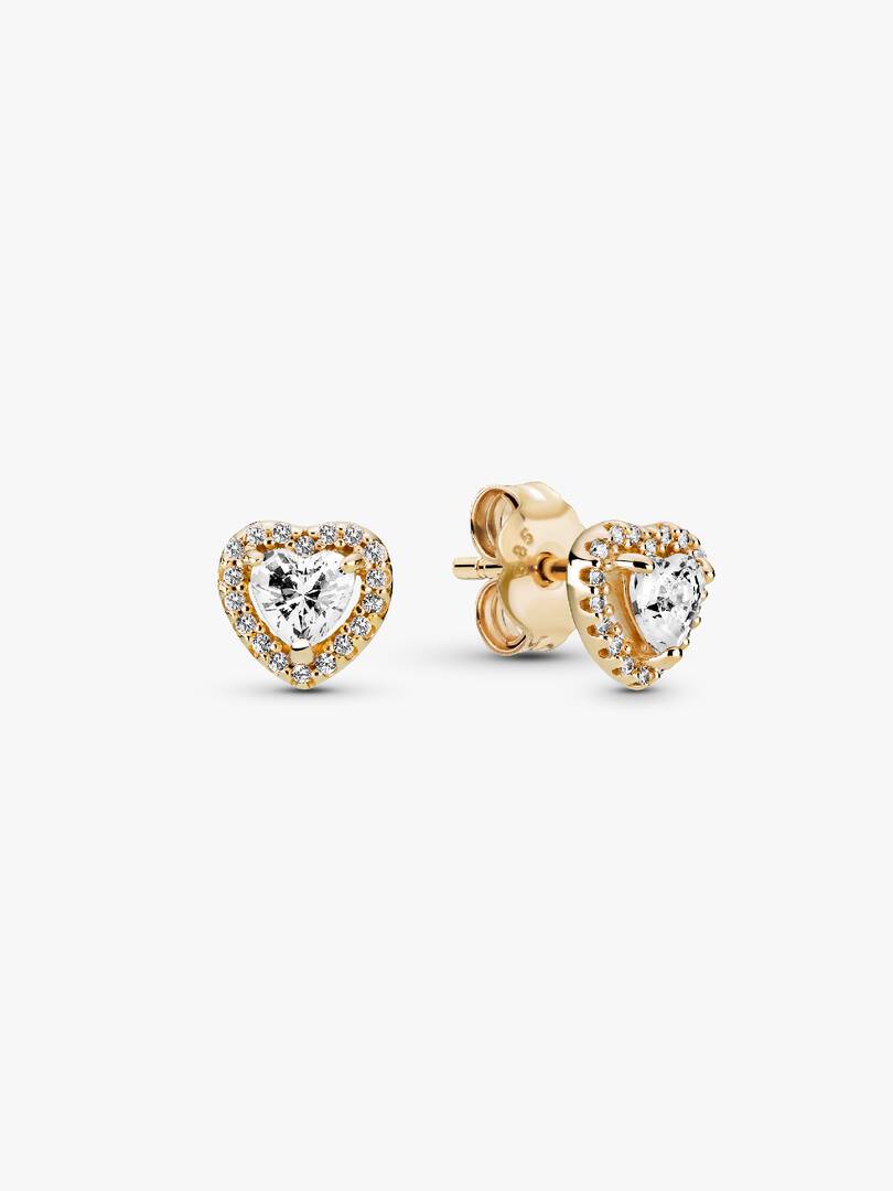 FINAL SALE - Elevated Heart Stud Earrings 14k gold