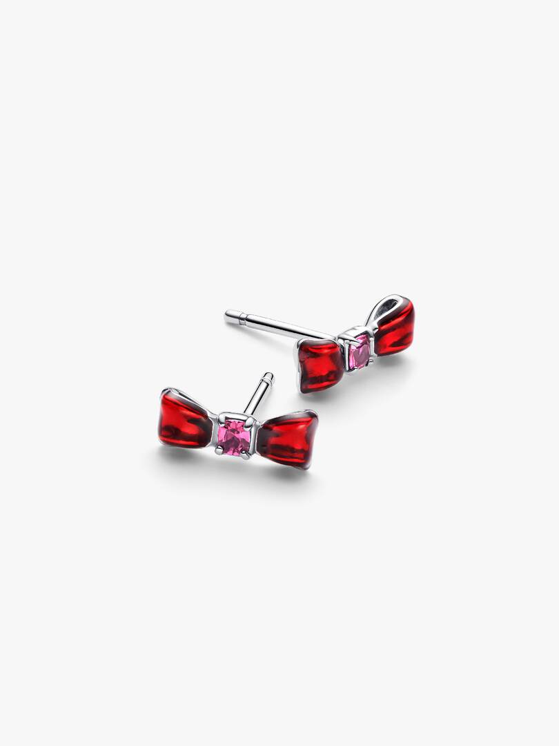 Disney Snow White Bow Stud Earrings Sterling silver