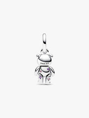Movable Teddy Bear Dangle Charm Sterling silver