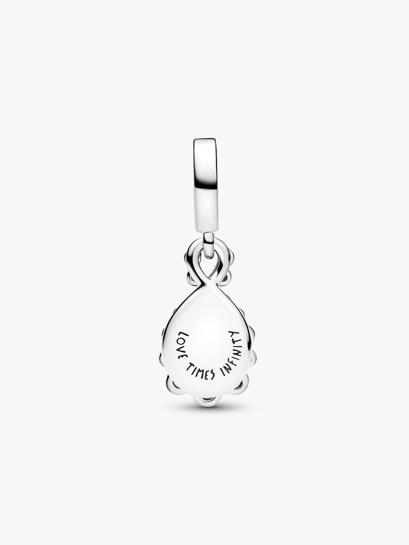 Opalescent Infinity Double Dangle Charm Sterling silver