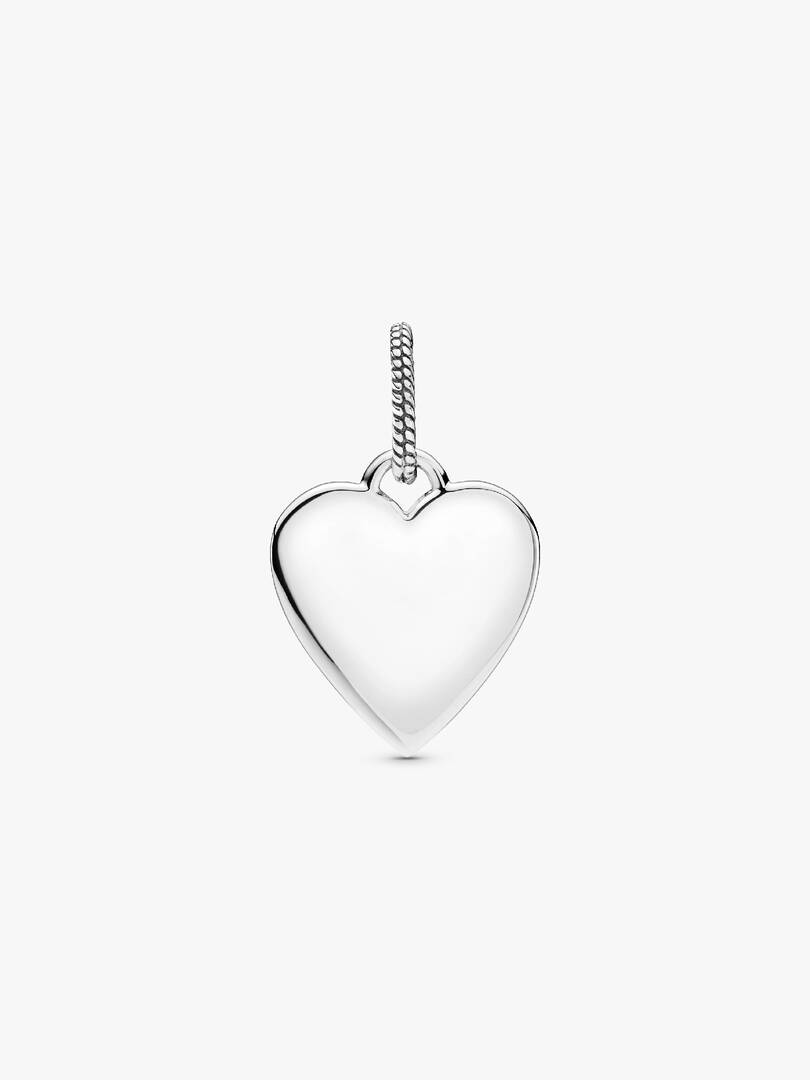 Engravable Heart Tag Pendant Sterling silver