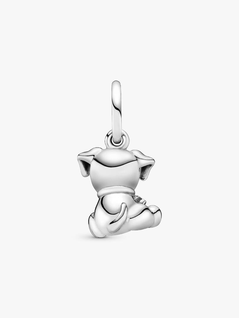 Labrador Puppy Dog Dangle Charm Sterling silver