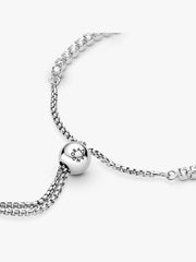 Sparkling Slider Tennis Bracelet Sterling silver