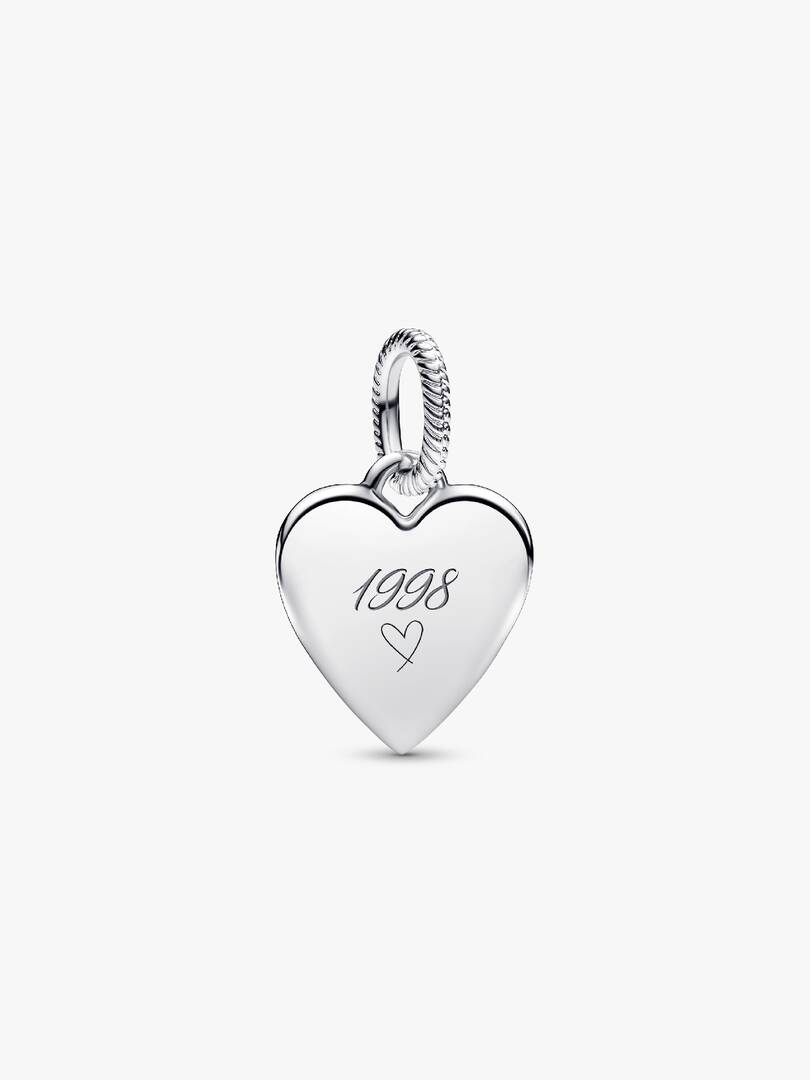 Engravable Heart Tag Pendant Sterling silver