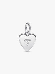 Engravable Heart Tag Pendant Sterling silver