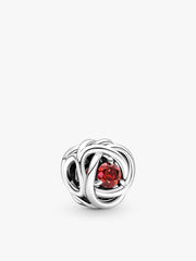 July Birthstone Eternity Circle O Pendant Set 3 Quantity