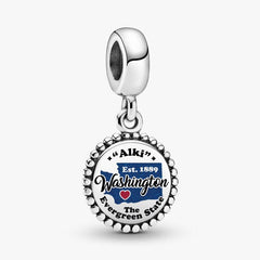 Washington Map Dangle Charm