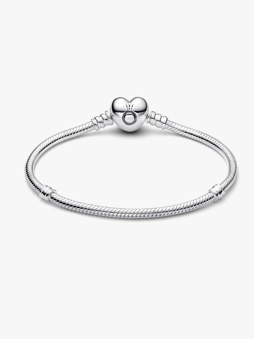 Moments Heart & Snake Chain Bracelet Sterling silver