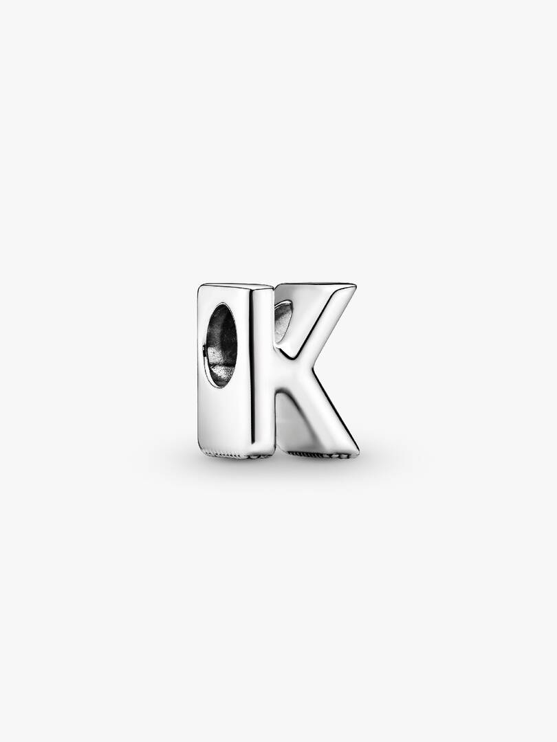 Letter K Alphabet Charm Sterling silver