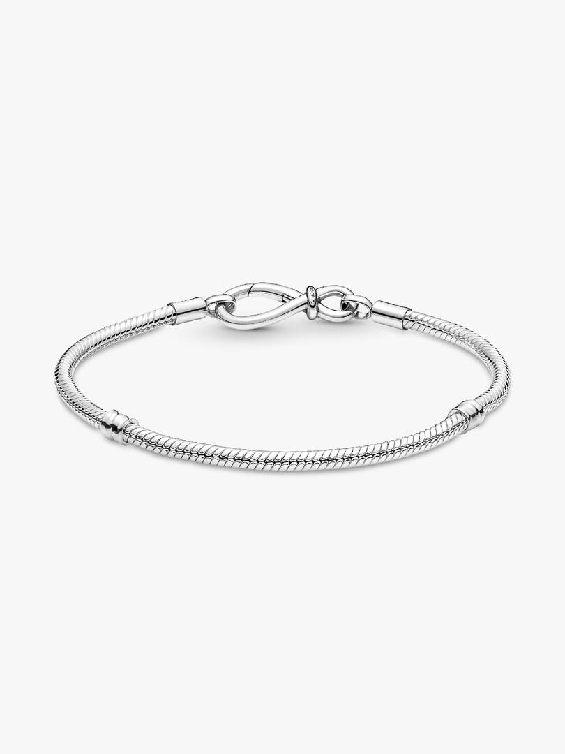 FINAL SALE - Pandora Moments Infinity Knot Snake Chain Bracelet Sterling silver