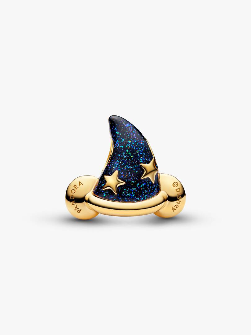 Disney Mickey Mouse Sorcerer's Hat Charm 0.007 ct TW, 14k gold plating