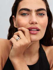 Twisted Double Ring Sterling silver