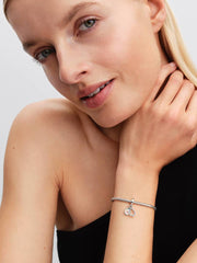 Opalescent Infinity Double Dangle Charm Sterling silver
