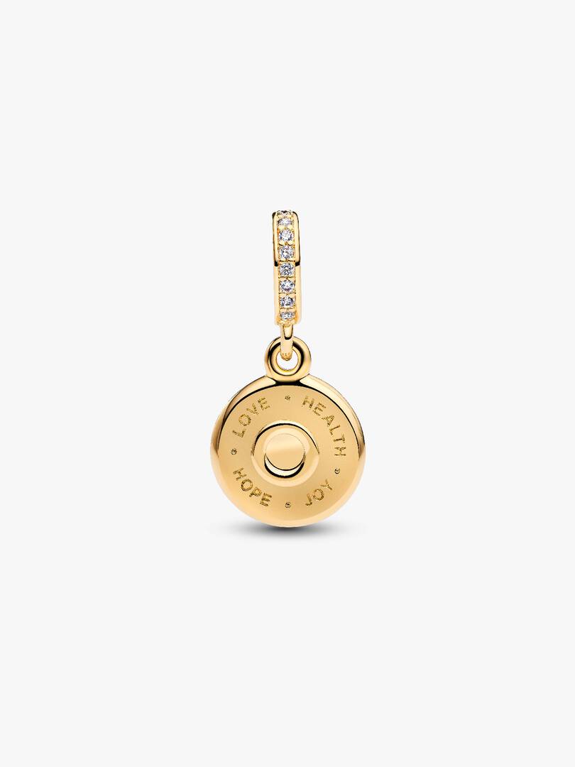 Happy Birthday Cake Dangle Charm 14k gold plating