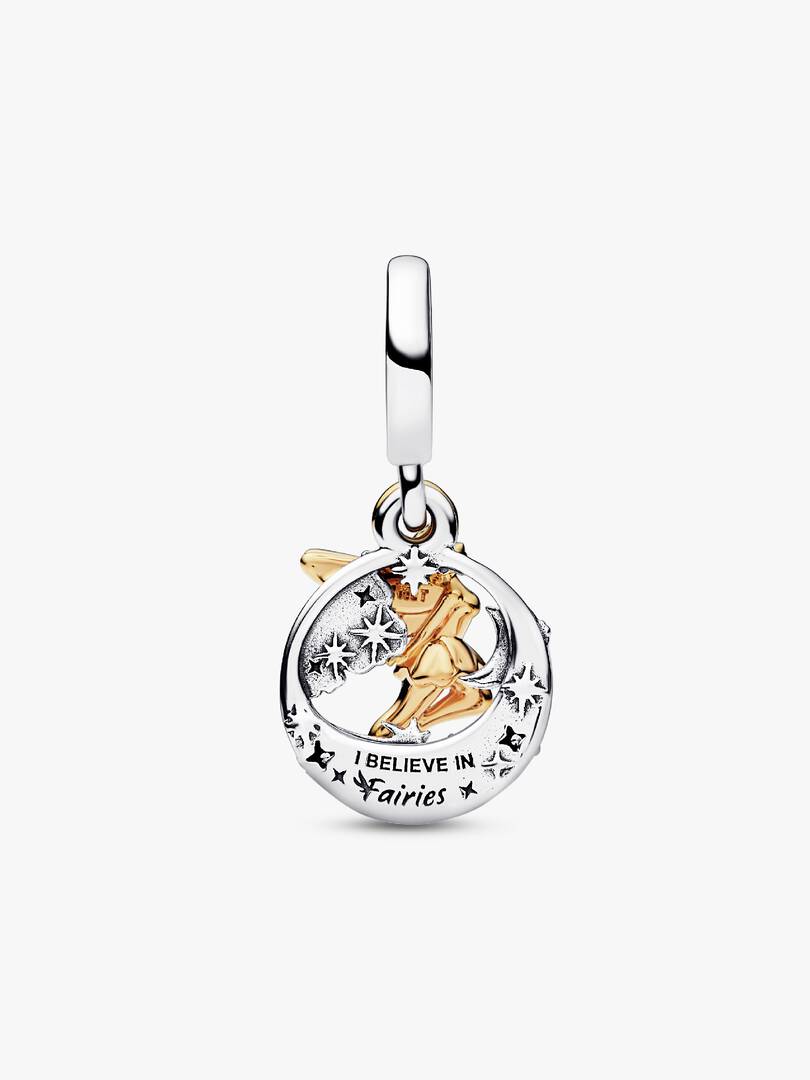 Disney Tinker Bell Celestial Night Dangle Charm Sterling silver, 14k gold plating