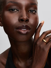 Engravable Bar Ring 14k gold plating