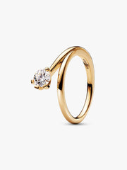 FINAL SALE - Pandora Nova 14k Gold Lab-grown Diamond Asymmetric Ring 0.50 ct TW, 14k gold