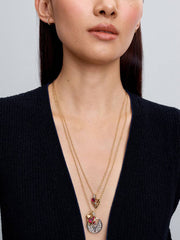 Elongated Link Chain Necklace 14k gold plating