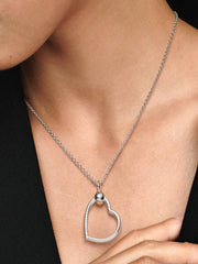 Pandora Moments Heart Charm Pendant Sterling silver