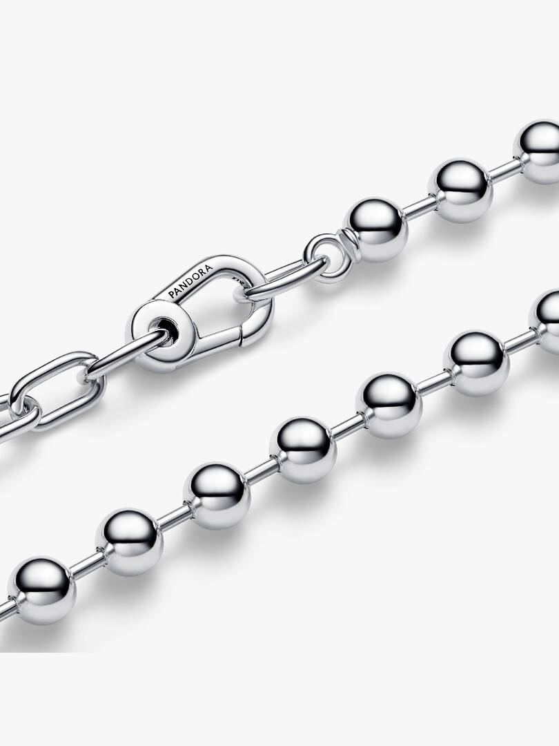 Pandora ME Metal Bead & Link Chain Necklace Sterling silver
