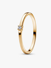 Pandora Era 14k Gold Lab-grown Diamond Single Stone Ring 0.03 ct TW, 14k gold