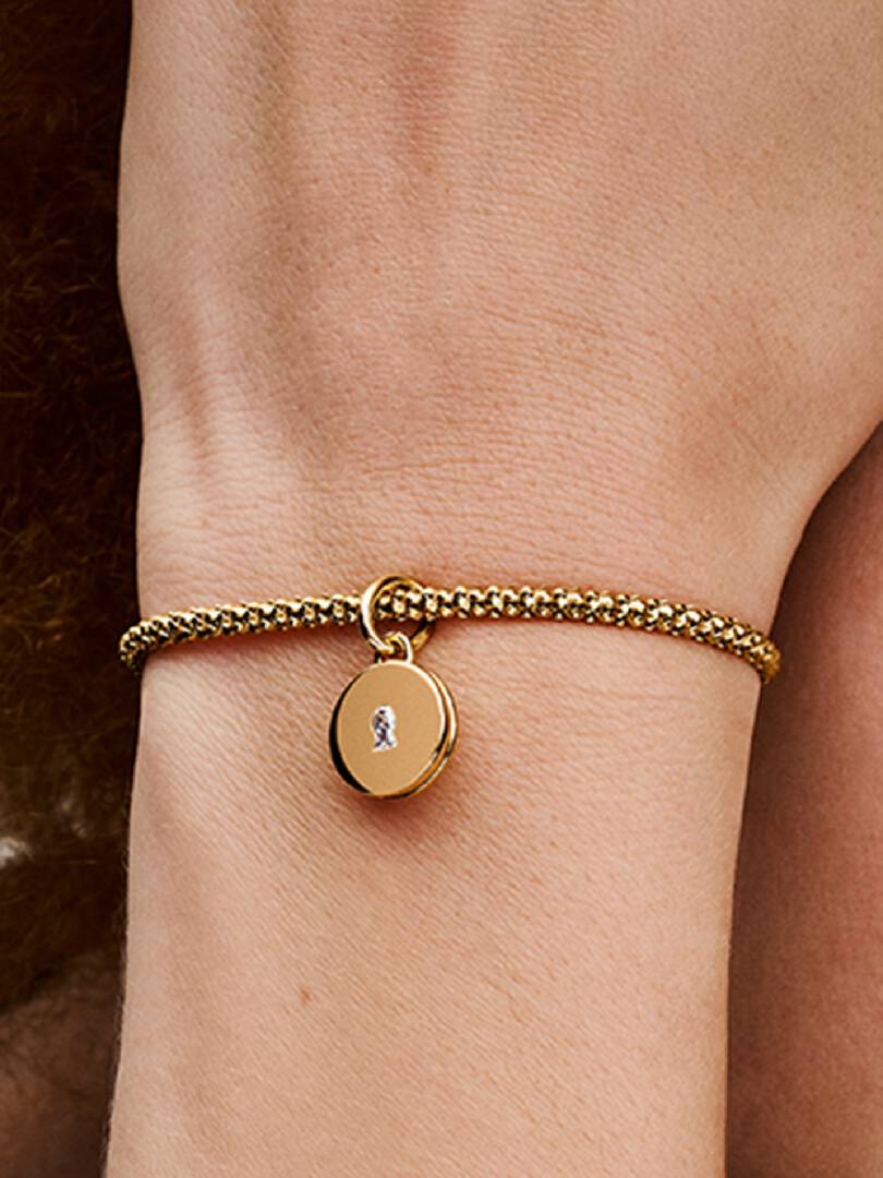 Openable & Engravable Love Locket Dangle Charm 14k gold plating