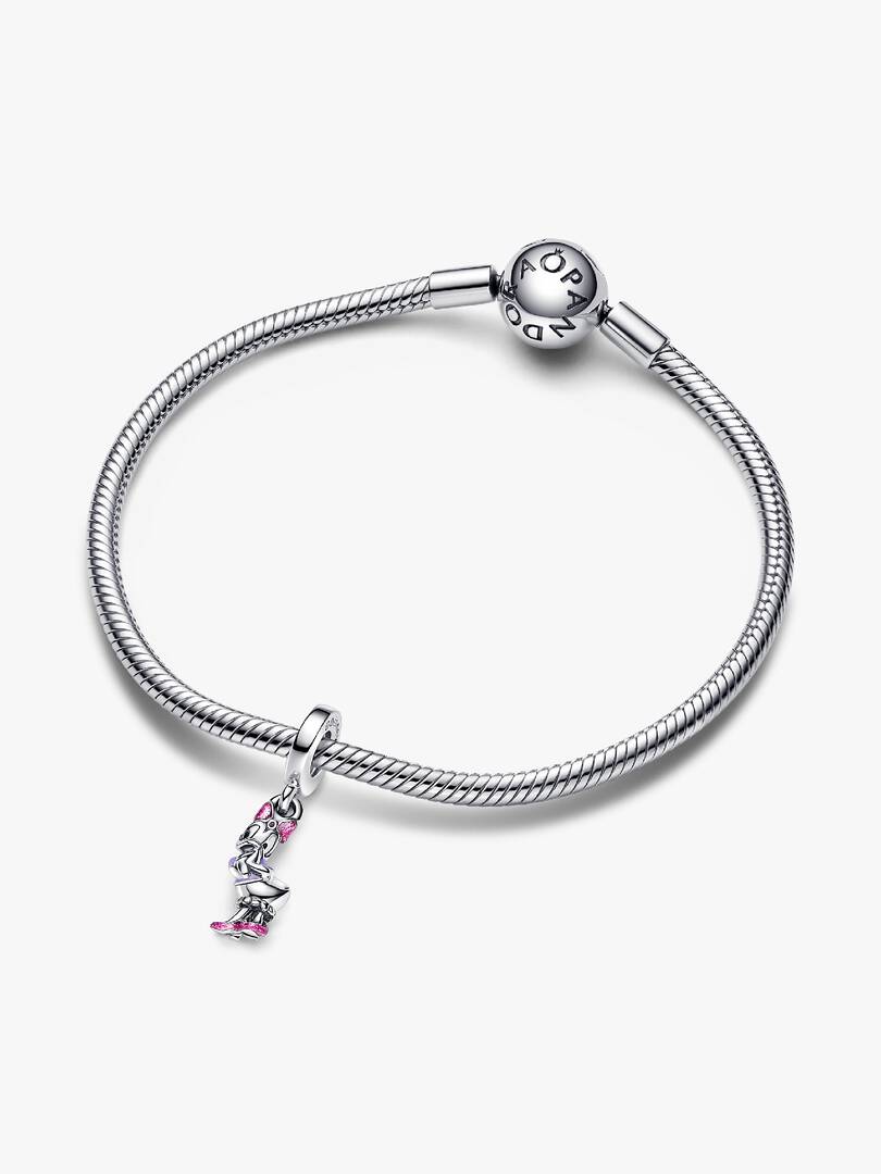 Disney Daisy Duck Dangle Charm Sterling silver
