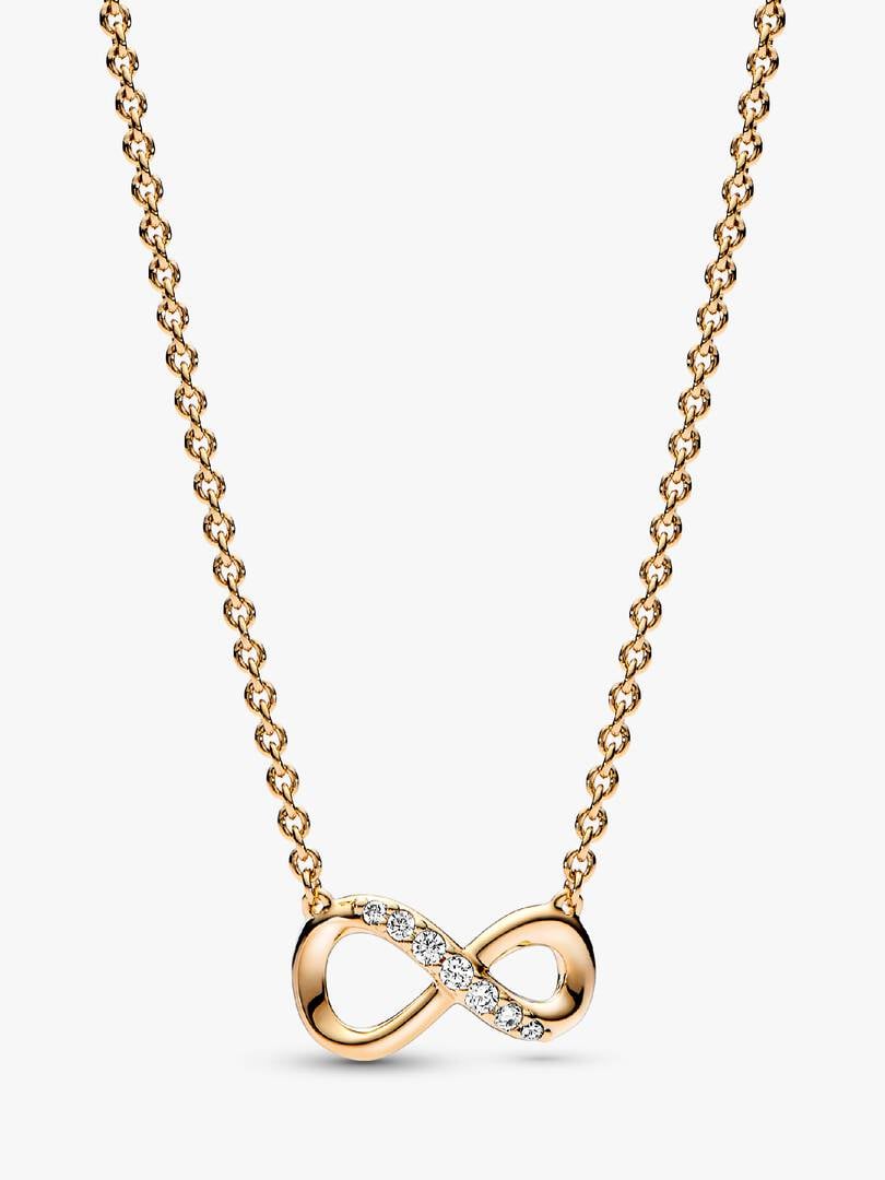 Sparkling Infinity Collier Necklace 14k gold plating