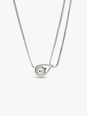 FINAL SALE - Pandora Infinite 14k White Gold Lab-grown Diamond Double Chain Collier Necklace 0.75 ct TW, 14k white gold