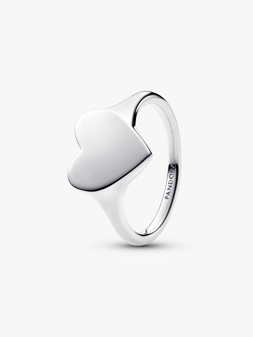 Engravable Heart Ring Sterling silver