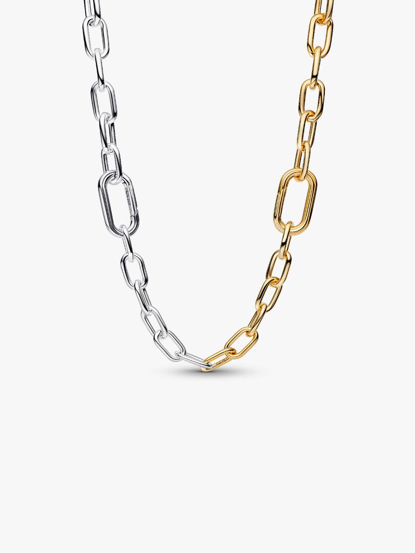 Two-tone Link Chain Necklace Sterling silver, 14k gold plating