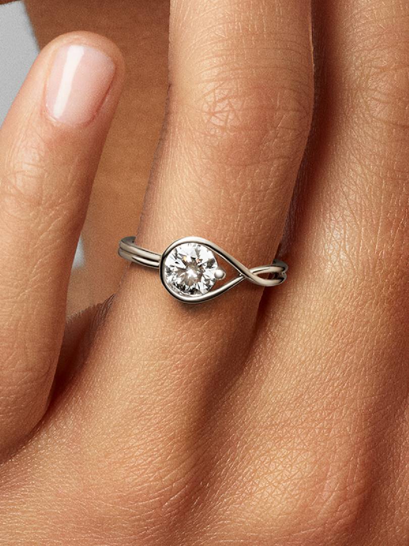 Pandora Infinite 14k White Gold Lab-grown Diamond Ring 1.00 ct TW, 14k white gold