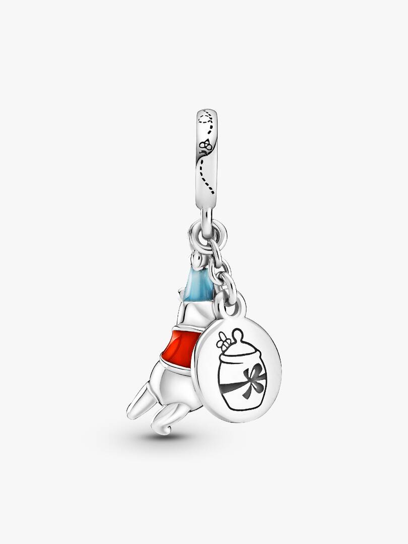 FINAL SALE - Disney Winnie the Pooh Birthday Dangle Charm Sterling silver