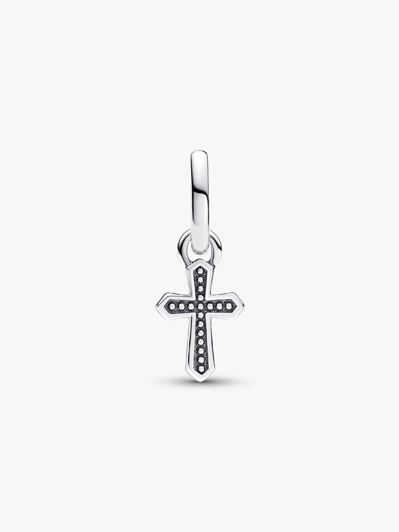 Pandora ME Sparkling Cross Mini Dangle Charm Sterling silver